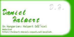 daniel halpert business card